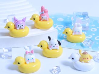 เครื่องประดับ พวงกุญแจเรซิ่น รูปเป็ด แบบมันวาว แฮนด์เมด diy สําหรับตกแต่งรถยนต์