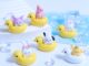 เครื่องประดับ พวงกุญแจเรซิ่น รูปเป็ด แบบมันวาว แฮนด์เมด diy สําหรับตกแต่งรถยนต์