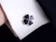 ♠△Lucky Clover Clover Cufflinks เสื้อ Cufflinks ชายเสื้อแขนเสื้อ Pins French Cuff Pins Custom Cufflinks