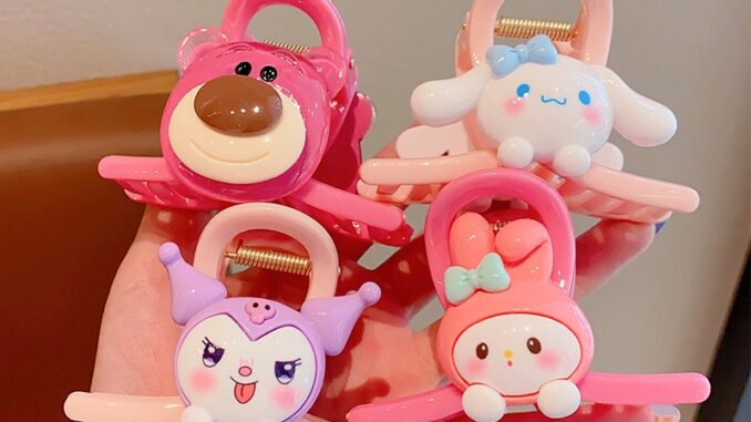 กิ๊บติดผม ลายการ์ตูน สีแดง สไตล์เกาหลี สําหรับเด็กผู้หญิง