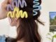 กิ๊บติดผมอะคริลิค เจลลี่ รูปปู ปลาฉลาม ขนาดใหญ่ ทรงไม่สม่ําเสมอ หรูหรา สีสันสดใส แฟชั่นสไตล์เกาหลี สําหรับผู้หญิง