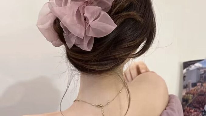 กิ๊บติดผม ผ้าตาข่าย รูปผีเสื้อ ฉลาม เครื่องประดับ สําหรับผู้หญิง