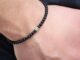 สร้อยข้อมือ กําไลข้อมือ ประดับลูกปัด แบบยืดหยุ่น แฮนด์เมด สไตล์เกาหลี เรียบง่าย เครื่องประดับ ของขวัญ สําหรับผู้ชาย
