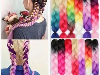 พร้อมส่ง แฮร์พีช ผมเปีย ไหมถักผม สีทูโทน 20 เฉดสี ไหมถักเปีย ไหมไฟเบอร์ ไหมต่อผม ยาว 60cm 100g+