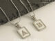 สร้อยคอสีเงิน ตัวอักษร A-Z Alphabet Necklace พร้อมกล่อง