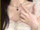 Arin ฮิปฮอป ย้อนยุค หมุด คอ โซ่ รูปหัวใจ เสน่ห์ สตรีท บุคลิกภาพ คอ