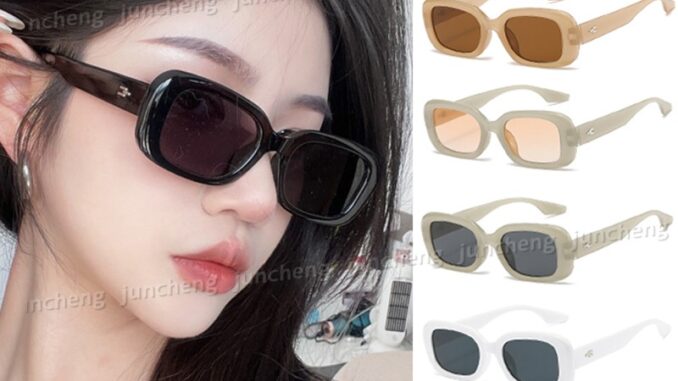 แว่นตากันแดด ทรงสี่เหลี่ยมผืนผ้า ป้องกันรังสียูวี สีดํา สไตล์เกาหลี ยุโรป และอเมริกา เรโทร สําหรับผู้หญิง และผู้ชาย