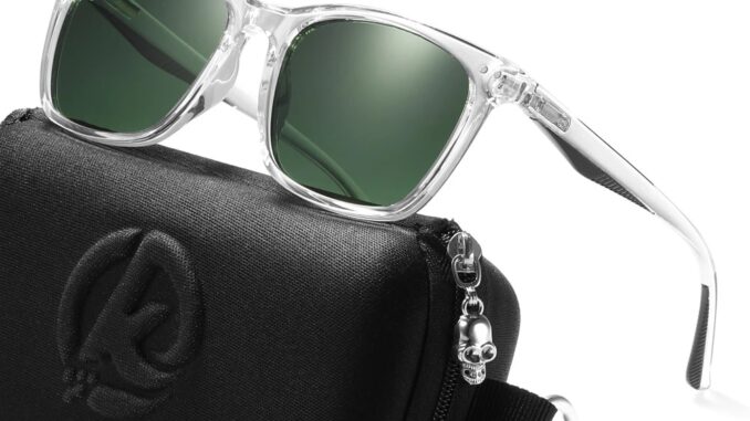 KDEAM แว่นตากันแดด Polarized TR90 กรอบสเตนเลส ทรงสี่เหลี่ยม สําหรับผู้ชาย