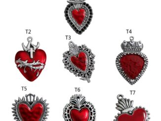 ✿ จี้รูปหัวใจ สไตล์โกธิค สําหรับทําเครื่องประดับ แฮนด์เมด DIY