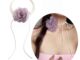 Zwinz2 สร้อยคอโชคเกอร์ สายโซ่ จี้ดอกกุหลาบ ขนาดใหญ่ ปรับได้ Y2K อุปกรณ์เสริม สําหรับ Wo