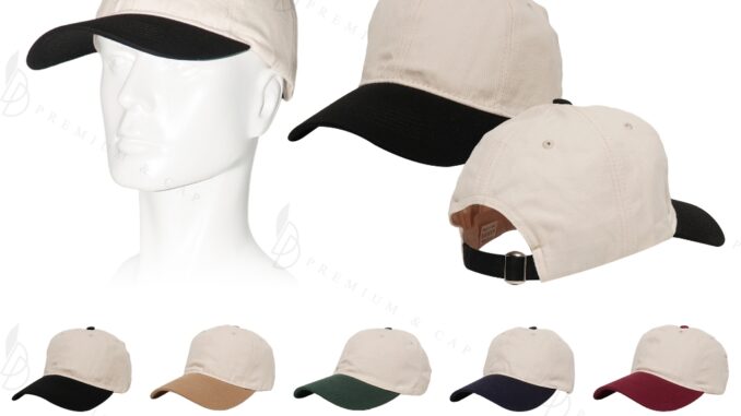 หมวกคอตตอนหน้านิ่มทูโทน |  UNISEX | บริการปักและสกรีน