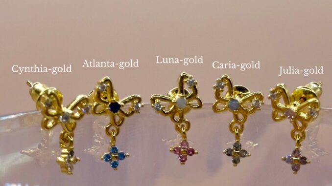 avantgarde.bkk new! Limited   Pixie’s earrings (brass+18K)