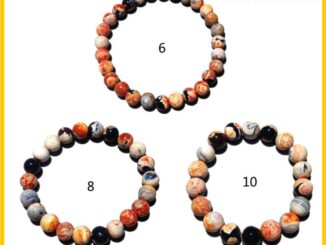 Inf สร้อยข้อมือ ลูกปัดหินอาเกตธรรมชาติ ทํามือ สําหรับผู้หญิง
