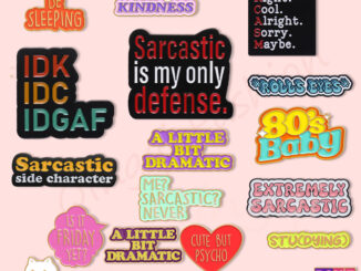 เข็มกลัด รูปการ์ตูน Me Sarcastic Texts ตลก เครื่องประดับ สําหรับเพื่อน