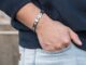 สร้อยข้อมือทังสเตนคาร์ไบด์ทังสเตน ป้องกันรอยขีดข่วน สีทอง สําหรับผู้ชาย และคู่รัก