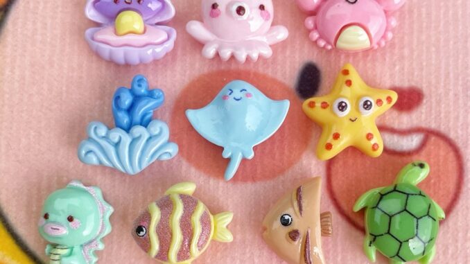 10 ชิ้น / เซต การ์ตูน มินิ มหาสมุทร ปู ปลาหมึก เรซิน ด้านหลังแบน เคสโทรศัพท์ วัสดุตกแต่ง รองเท้า เสน่ห์ DIY กิ๊บ เครื่องประดับ อุปกรณ์