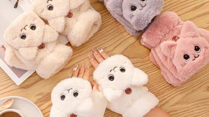 ถุงมือขับรถ แบบครึ่งนิ้ว ผ้ากํามะหยี่ขนนิ่ม แบบหนา ให้ความอบอุ่น แต่งขนกระต่ายน่ารัก แฟชั่นฤดูหนาว สําหรับผู้หญิง ถุงมือขับรถ แบบครึ่งนิ้ว ผ้ากํามะหยี่ขนนิ่ม แบบหนา ให้ความอบอุ่น แต่งขนกระต่ายน่ารัก แฟชั่นฤดูหนาว สําหรับผู้หญิง