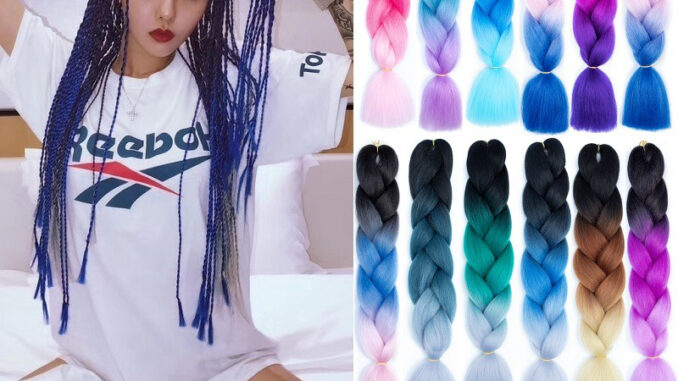Zeeva ผมเปีย ไหมถักผม สีทูโทน แอฟริกันเดรดล็อกส์   wig braids