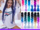 Zeeva ผมเปีย ไหมถักผม สีทูโทน แอฟริกันเดรดล็อกส์   wig braids