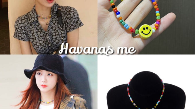 Havanas me ส่งจากไทย สร้อยคอลูกปัด Diy สร้อยใส่ไปทะเล สร้อยลิซ่า เครื่องประดับ Havanas me ส่งจากไทย สร้อยคอลูกปัด Diy สร้อยใส่ไปทะเล สร้อยลิซ่า เครื่องประดับ