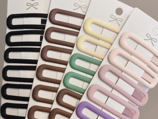 กิ๊บติดผมหน้าม้า อเนกประสงค์ ลายมะนาว สีโมแรนดี้ สําหรับผู้หญิง 6 ชุด