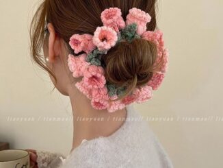 Milyfashion ยางรัดผม แบบถักมือ ลายดอกไม้ ลิลลี่ แฟชั่น ระดับไฮเอนด์ เครื่องประดับผม