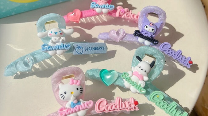 กิ๊บหนีบผม V23 กิ๊บติดผม Sanrio การ์ตูนน่ารัก เครื่องประดับผม เกาหลีฤดูใบไม้ร่วงและฤดูหนาวน่ารักสำหรับผู้หญิง พร้อมส่ง