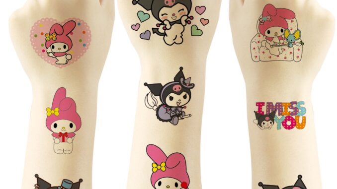 Kuromi My Melody Tattoos สติกเกอร์รอยสักชั่วคราว กันน้ํา (ส่งแบบสุ่ม) Kuromi My Melody Tattoos สติกเกอร์รอยสักชั่วคราว กันน้ํา (ส่งแบบสุ่ม)