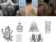 ZOAR พร้อมส่ง A001 Magic tattooสติ๊กเกอร์รอยสักสมุนไพร กันน้ำ ยันต์ห้าแถว กันรอย ยาวนาน กึ่งถาวร แสดงสี เหมือนจริง