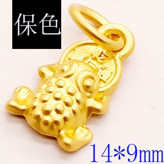 สร้อยข้อมือ โลหะผสม จี้คางคก สีทอง เนื้อแมตต์ ป้องกันทราย สไตล์ใหม่