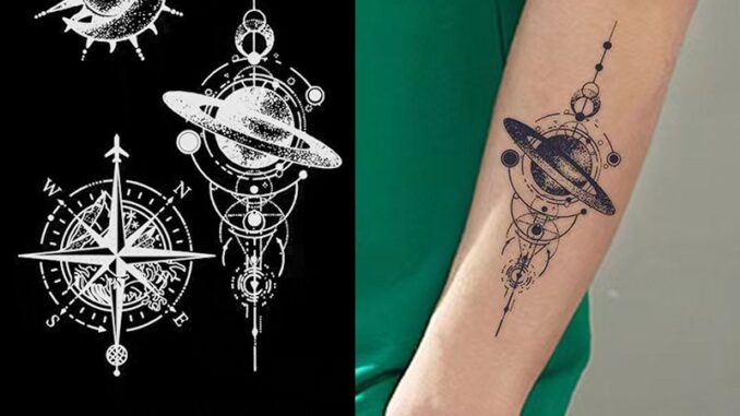 สติกเกอร์รอยสักชั่วคราว ลายดอกโบตั๋นปลอม ดอกกุหลาบ ผีเสื้อ ลูกไม้ 3D สําหรับผู้หญิง HENG