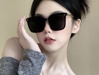 แว่นกันแดด ขาโซ่ กรอบสี่เหลี่ยม ขนาดใหญ่ ป้องกันรังสียูวี แฟชั่นเกาหลี สําหรับผู้หญิง