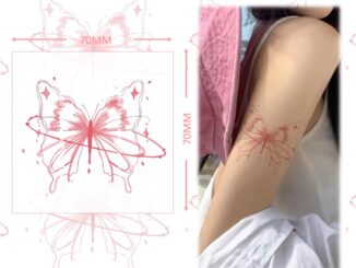 【Mars Tattoo】สติกเกอร์รอยสักชั่วคราว ลายผีเสื้อ ผีเสื้อ ติดทนนาน CX014