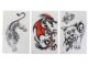 สติกเกอร์รอยสักชั่วคราว ลายแมงป่อง มังกร กันน้ํา สําหรับติดตกแต่งแขน