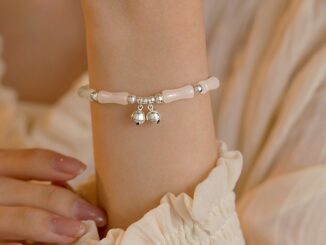เครื่องประดับ สร้อยข้อมือ ประดับลูกปัดหยกเทียม แบบเรียบง่าย สไตล์จีน สําหรับผู้หญิง