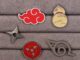 เข็มกลัดโลหะ รูปการ์ตูนนารูโตะ Daybreak Wheel Eyes Rebellious Shuriken Pin เครื่องประดับ สําหรับเพื่อน