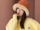 หมวกกันหนาว หมวกบักเก็ตขอบเฟอร์  ส่งจากไทย