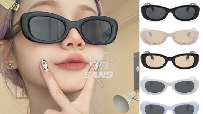【พร้อมส่ง】COD(San9) แว่นตากันแดดแฟชั่น ขนาดเล็ก สไตล์เกาหลีเรโทร UV400 สําหรับผู้หญิง