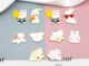 จี้สร้อยคอ รูปกระต่าย หมี แครอท ผ้าฝ้าย แฮนด์เมด DIY 163 2 ชิ้น ต่อล็อต