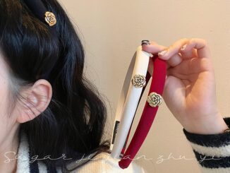 ใหม่ ที่คาดผม ลายดอกคามิเลีย สไตล์เรโทร เครื่องประดับ สําหรับผู้หญิง