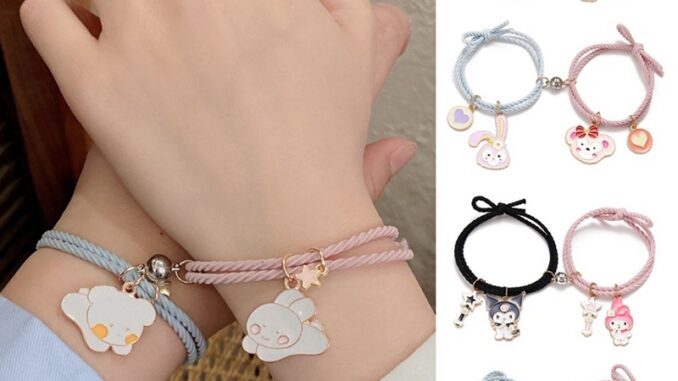 สร้อยข้อมือ โลหะผสมอลูมิเนียม ลายการ์ตูน Sanrio Kuromi My Melody StellaLou แฟชั่นคู่รัก สําหรับเด็กผู้หญิง สร้อยข้อมือ โลหะผสมอลูมิเนียม ลายการ์ตูน Sanrio Kuromi My Melody StellaLou แฟชั่นคู่รัก สําหรับเด็กผู้หญิง