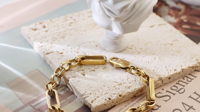 Niche สร้อยข้อมือสเตนเลส 18K ชุบสุญญากาศ สไตล์ยุโรป อเมริกัน