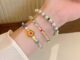 สร้อยข้อมือ ประดับลูกปัดอะคริลิค ลายดอกไม้ สีสันสดใส เหมาะกับของขวัญวันเกิด แฟชั่นฤดูร้อน สําหรับผู้หญิง และนักเรียน