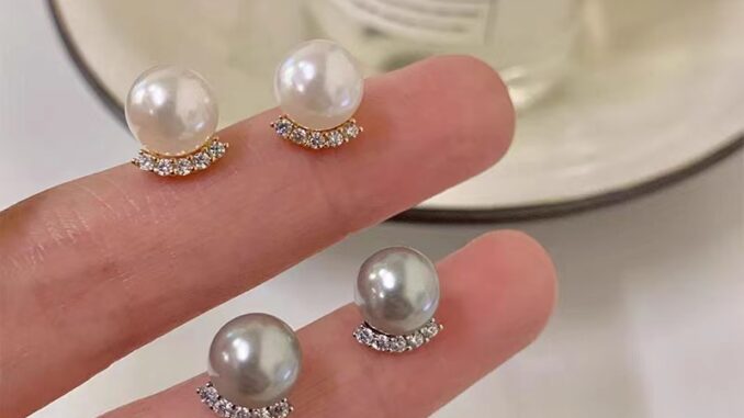 ใหม่ ต่างหูมุก ทรงโค้ง ระดับสูง สวยหรู สไตล์เกาหลี สําหรับผู้หญิง