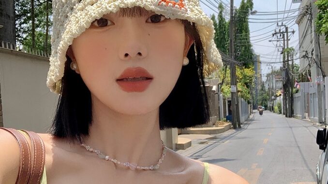 หมวกบักเก็ตกันแดด แบบสาน ระบายอากาศได้ดี เข้ากับทุกการแต่งกาย แฟชั่นฤดูร้อน สไตล์เกาหลี สําหรับผู้หญิง