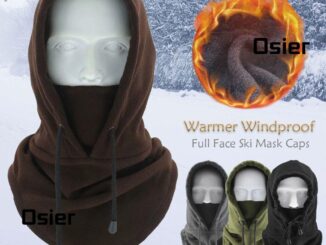 Osier1 หมวกไหมพรมขนแกะ กันลม เต็มหน้า แฟชั่นฤดูหนาว สําหรับเล่นสกี