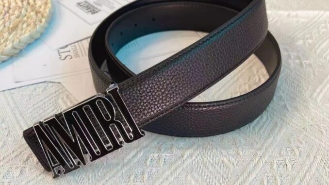 Amiri amiri พร้อมส่ง เข็มขัดหนังแท้ คุณภาพสูง ทนทาน สไตล์นักธุรกิจ สําหรับผู้ชาย