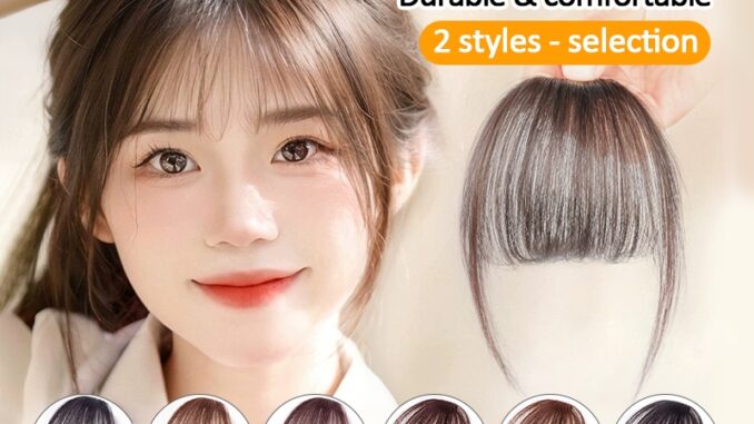 แฮร์พีช หน้าม้า หน้าม้าซีทรู แบบสาวเกาหลี ผมนิ่ม เหมือนผมจริง