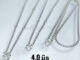S-645 สร้อยคอสแตนเลสแท้ ลายผ่าหวายขนาดกว้าง4mm 24-26นิ้ว  26นิ้ว3องค์ 28นิ้ว5องค์ สร้อยพระ ไม่ลอกไม่ดำ