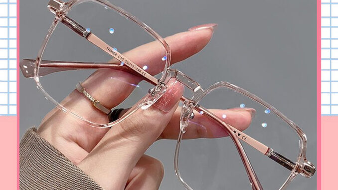 [จัดส่งในกทม] แฟชั่นเกาหลี แว่นกรองแสง ยตาสั้น0-400° ป้องกันแสงสีฟ้า แฟชั่น กรอบแว่นสีน้ำตาล เครื่องประดับแฟชั่น Unisex